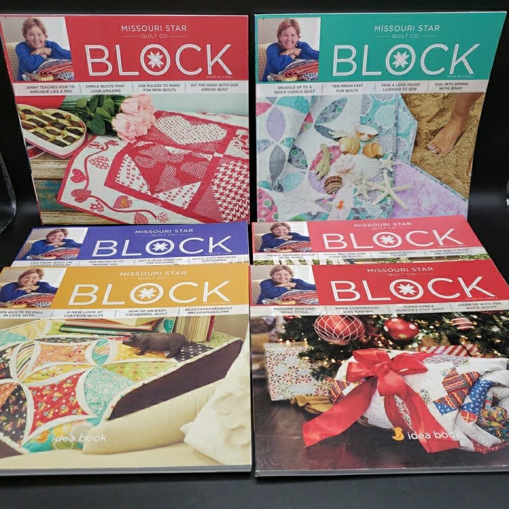 Missouri Star Quilt Co Block Magazine Volume 2 Issues 1–6 Complete Quilting Set
